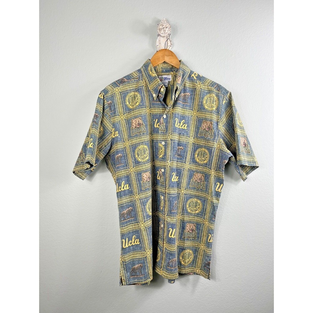 Reyn Spooner Mens L UCLA Bruins Shirt Hawaiian Button Down College University